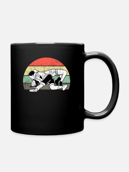 Ringer-Retro - Tasse einfarbig - Schwarz