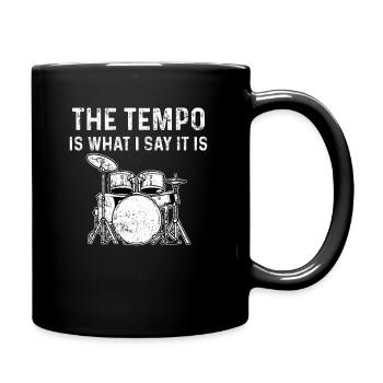 Ensemble de batterie de batteur - Mug uni - noir - Droite