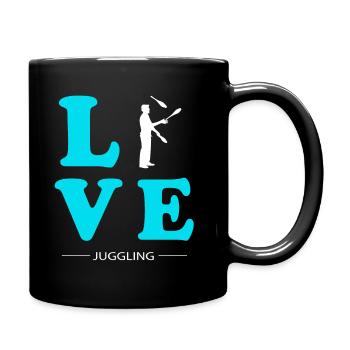 JUGGLING LOVE - Full Colour Mug - black - Right