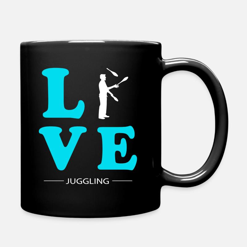 JUGGLING LOVE - Tasse einfarbig - Schwarz