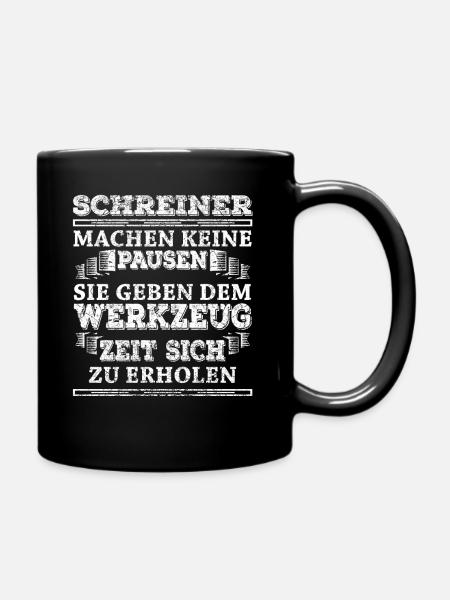 Schreiner - Tasse einfarbig - Schwarz
