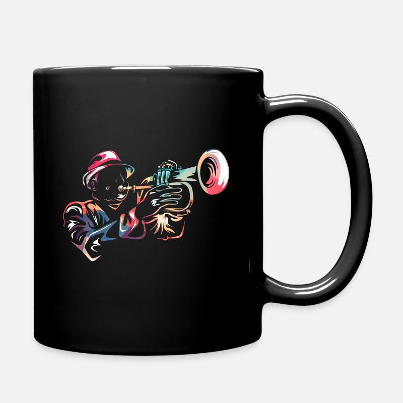 Flügelhorn Trompete - Tasse einfarbig - Schwarz