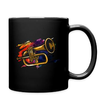 Flugelhorn trumpet - Full Colour Mug - black - Right