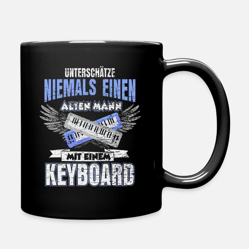 Keyboard Musiker - Tasse einfarbig - Schwarz