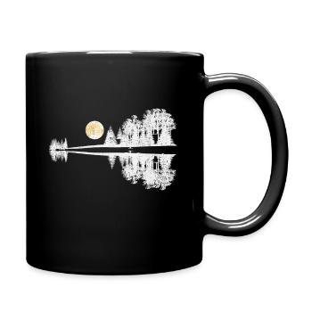 Joueur de guitare acoustique T-shirt - Mug uni - noir - Droite