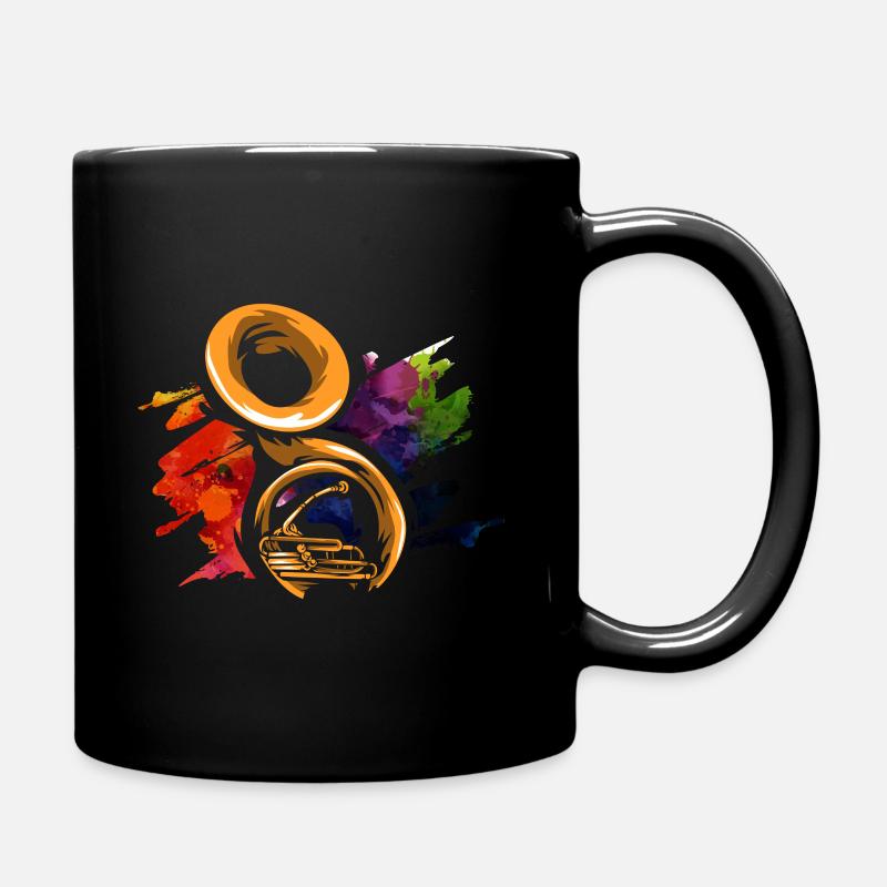 Cadeau tuba sousaphone - Mug uni - noir