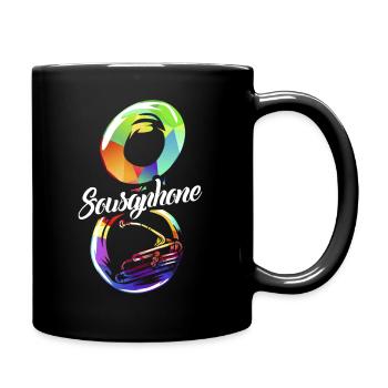 Sousaphon Geschenk - Tasse einfarbig - Schwarz - Rechts