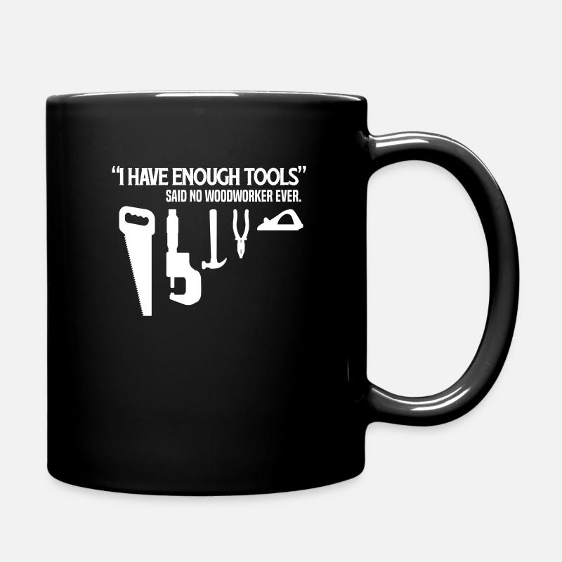 Tischler Schreiner Zimmermann Holz Handwerker - Tasse einfarbig - Schwarz