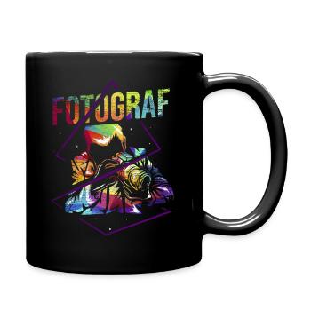 Fotograf Fotografie Geschenk - Tasse einfarbig - Schwarz - Rechts