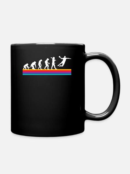 T-shirt graphique de handball rétro - Mug uni - noir