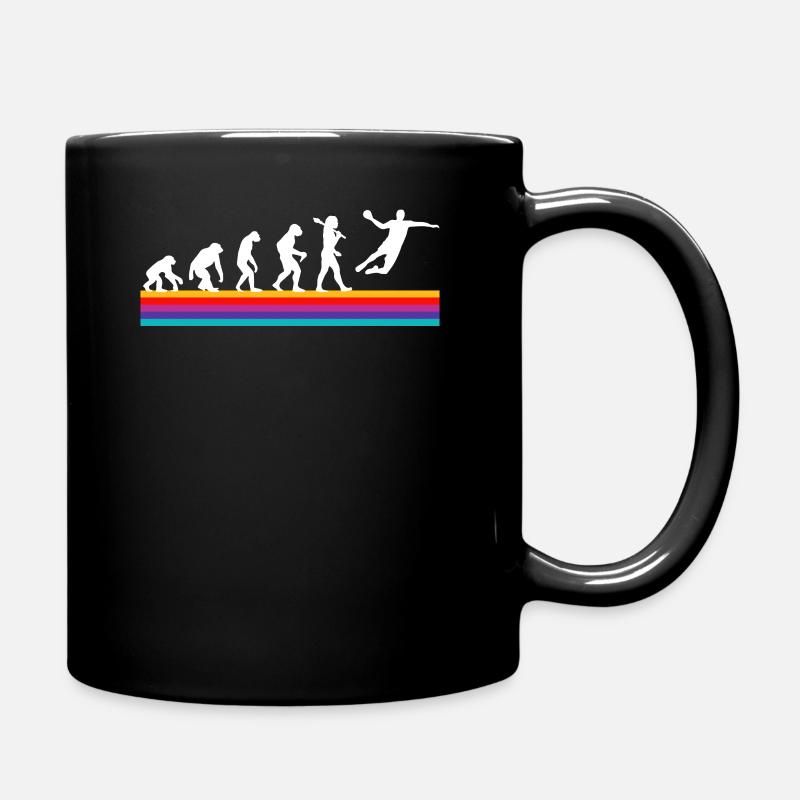 T-shirt graphique de handball rétro - Mug uni - noir