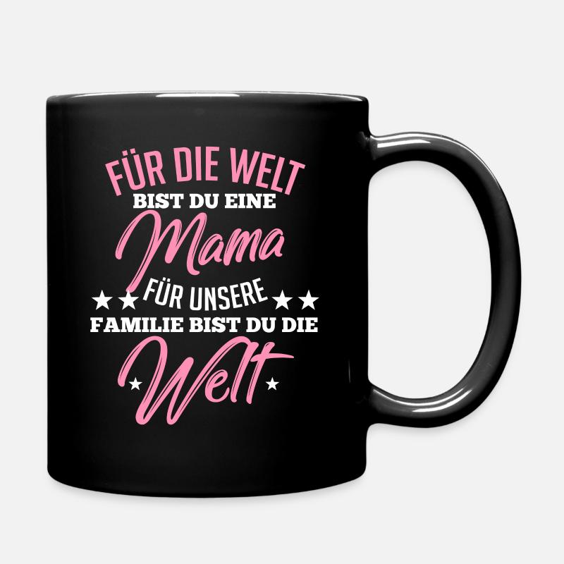 Mutter Mama Muttertag Familie - Tasse einfarbig - Schwarz