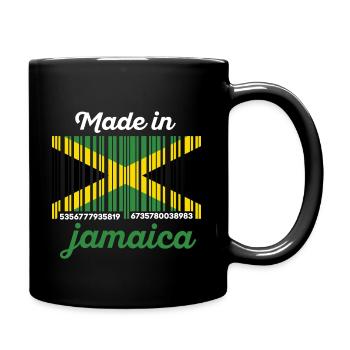 Drapeau Jamaïque code à barres - Mug uni - noir - Droite