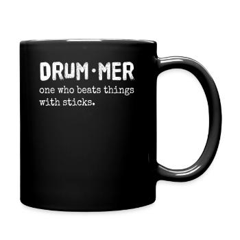 Drums drummer drummer gift - Full Colour Mug - black - Right