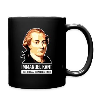 Immanuel Kant Tried philosopher lecturer - Full Colour Mug - black - Right