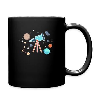 Astronomie - Tasse einfarbig - Schwarz - Rechts