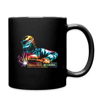 Industriemechaniker - Tasse einfarbig - Schwarz - Rechts