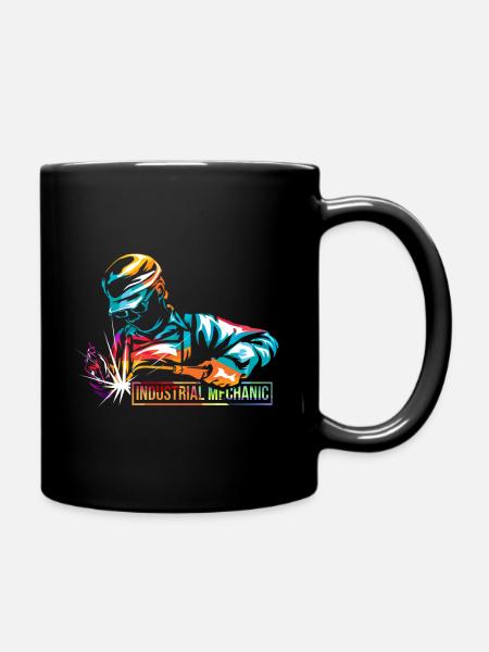 Industriemechaniker - Tasse einfarbig - Schwarz