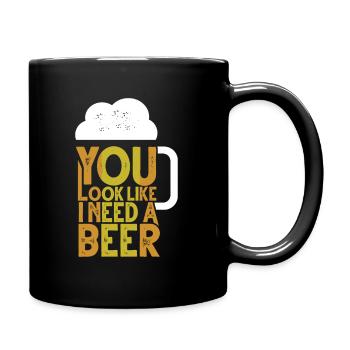 Bière Humour Drôle Dire Drôle Cadeau - Mug uni - noir - Droite