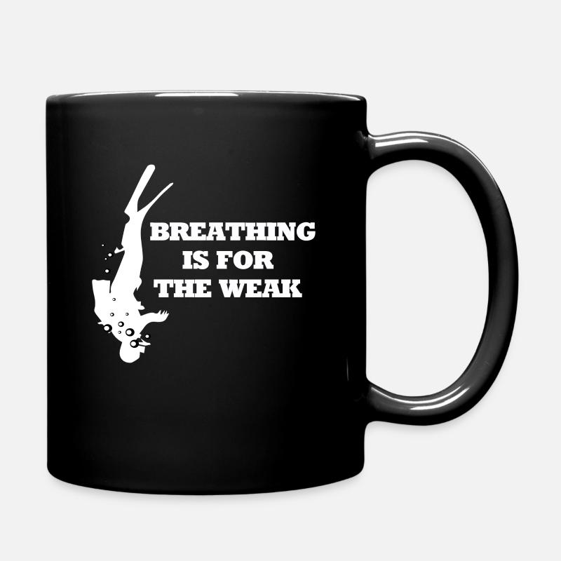 La respiration de plongée est pour le dicton de plongée faible - Mug uni - noir