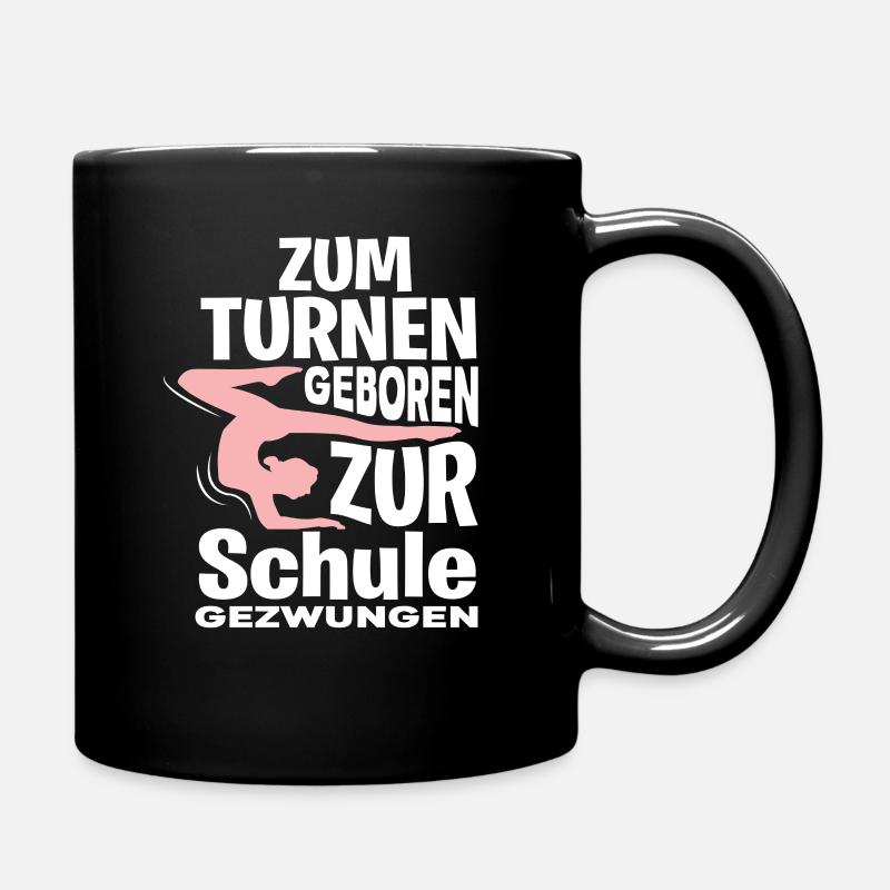 Turnen Schule - Tasse einfarbig - Schwarz