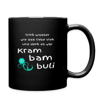 Krambambuli Seltene, vergessene Worte Geschenk - Tasse einfarbig - Schwarz - Rechts