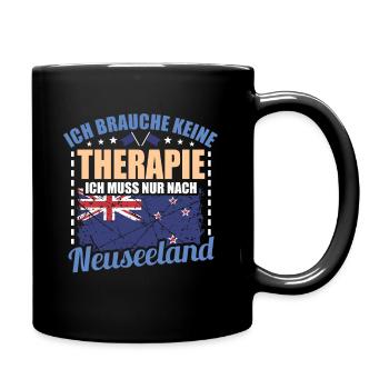 Neuseeland - Tasse einfarbig - Schwarz - Rechts