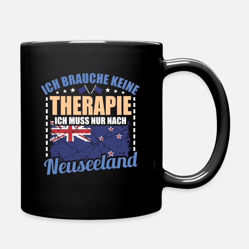 Neuseeland - Tasse einfarbig - Schwarz