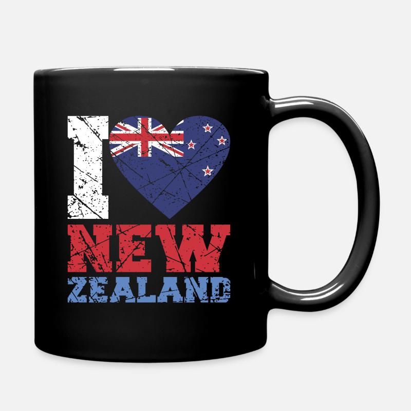 Neuseeland - Tasse einfarbig - Schwarz