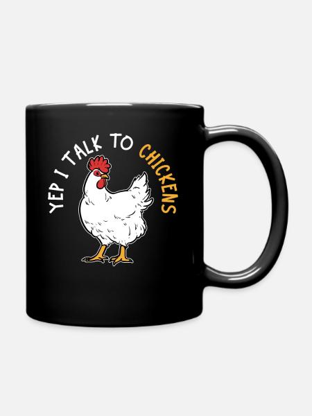 chicken - Full Colour Mug - black