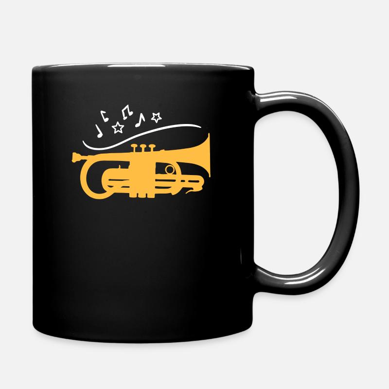 Blasinstrument - Tasse einfarbig - Schwarz