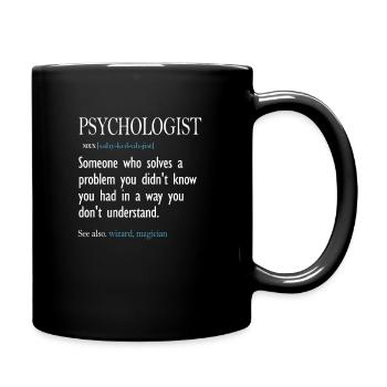 Cadeau drôle de psychologie de tee de définition de psychologue - Mug uni - noir - Droite