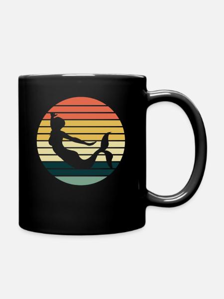 Sirène Retro Sirènes - Mug uni - noir