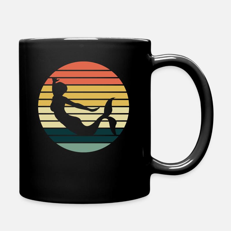 Sirène Retro Sirènes - Mug uni - noir