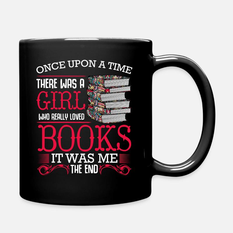 Bücher Lesen - Tasse einfarbig - Schwarz