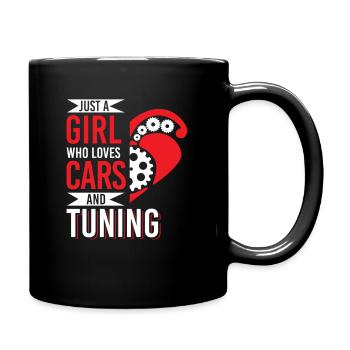 Girl Loves Cars Tuning Mechatronic Tuner - Full Colour Mug - black - Right