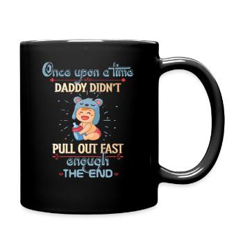 Pregnancy announcement - Full Colour Mug - black - Right