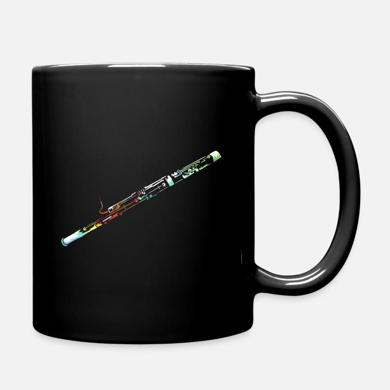 Fagott - Tasse einfarbig - Schwarz
