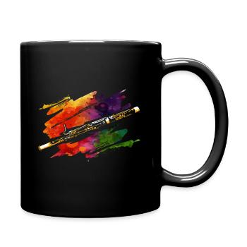 Fagott - Tasse einfarbig - Schwarz - Rechts