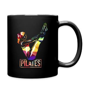 Pilates - Tasse einfarbig - Schwarz - Rechts