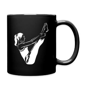 Pilates - Tasse einfarbig - Schwarz - Rechts