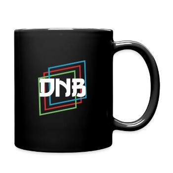 Drum and Bass DNB Rave Festival Raver - Full Colour Mug - black - Right