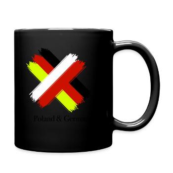 Cadeau drapeau Allemagne Pologne - Mug uni - noir - Droite