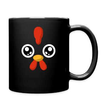 Chicken costume chicken disguise carnival - Full Colour Mug - black - Right