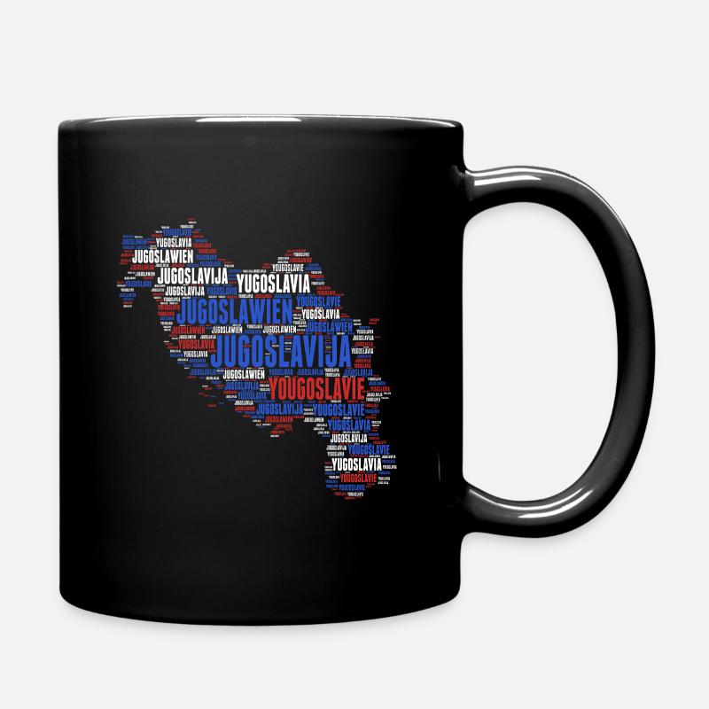 Conception de carte de Yougoslavie 03c - Mug uni - noir