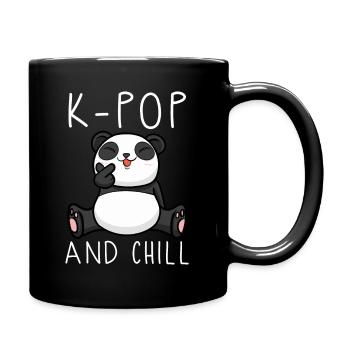 kpop, panda, corée, idée cadeau, coréen - Mug uni - noir - Droite