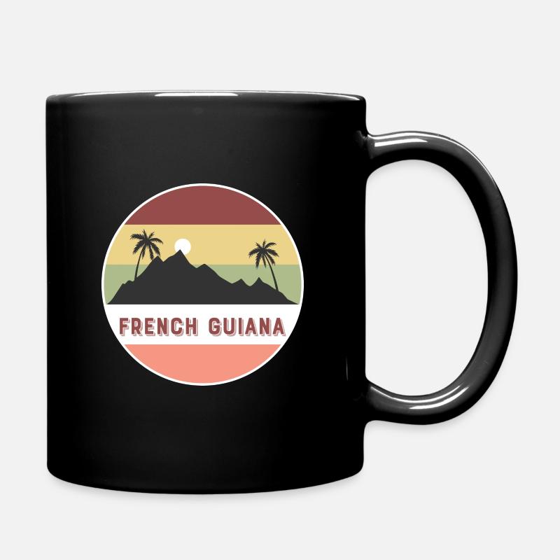 Pays et pays rétro Guyane française - Mug uni - noir