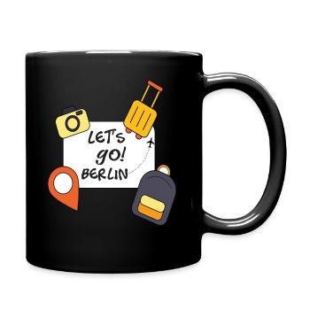 Lets GO! Berlin - Tasse einfarbig - Schwarz - Rechts