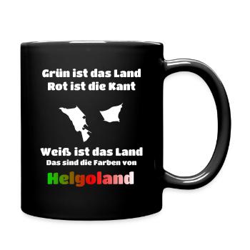 Helgoland Nordsee Ostsee Urlaub Insel Norddeutsch - Tasse einfarbig - Schwarz - Rechts