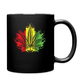 Fumer du cannabis - Mug uni - noir - Droite